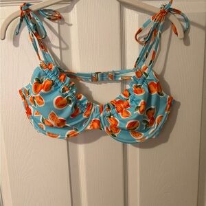 Wild Fable Blue and Orange Bikini Top